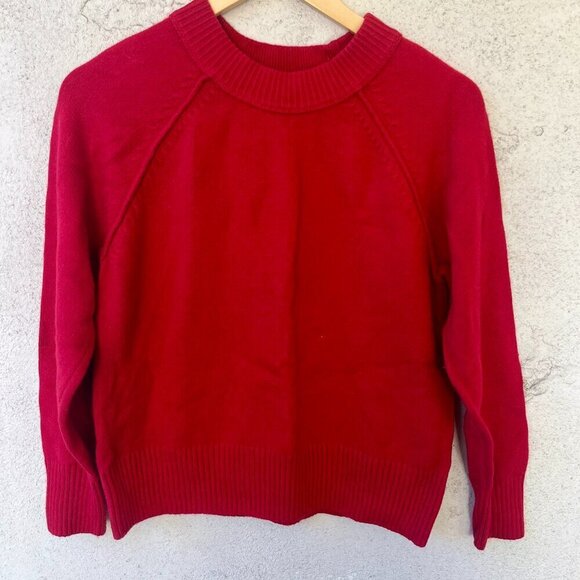 Banana Republic Sweaters - Banana Republic Red Pullover Style Cotton Wool Sweater XS